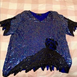 Vintage sequin top